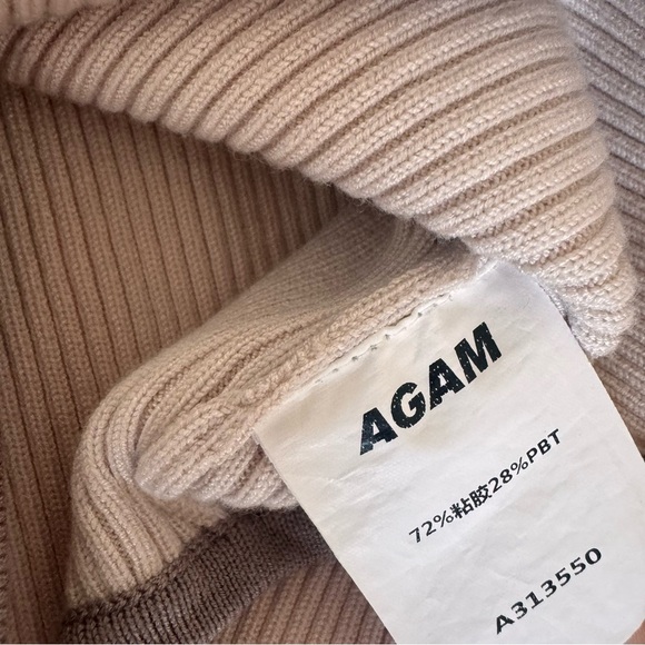 AGAM Off-The-Shoulder Striped Knit Long Sleeve Top - Picture 5 of 7